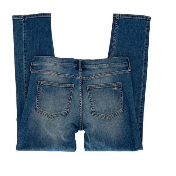 Banana‎ Republic Women's Mid-Rise Distressed Straight Leg Jeans Blue Size 26/2 - Picture 3 of 8